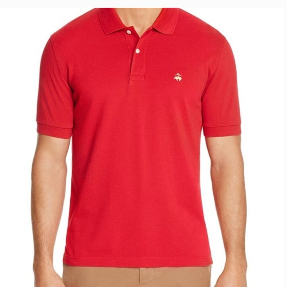 Brooks Brothers Red Slim Fit Short Sleeve Pique Polo Shirt Size XL